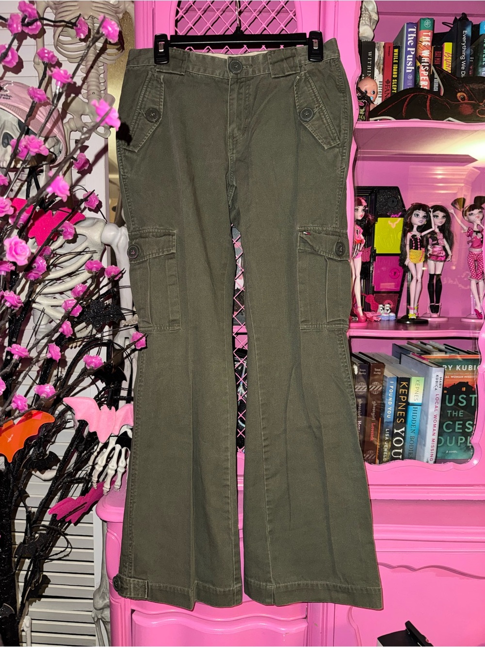 VTG Tommy Girl Jeans cargo flares size 7